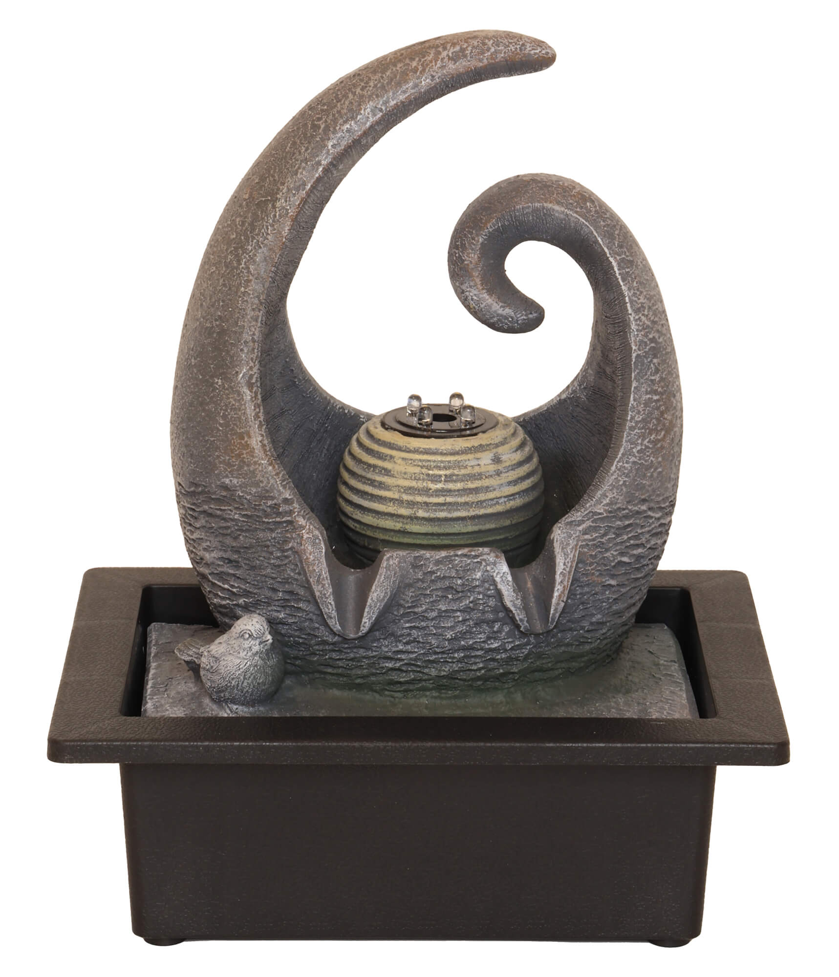 Fontaine résine spirale