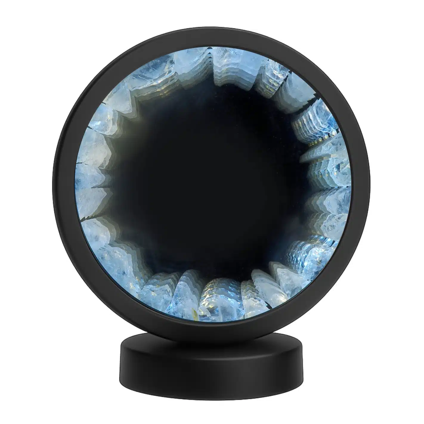 Lampe miroir pierre naturelle