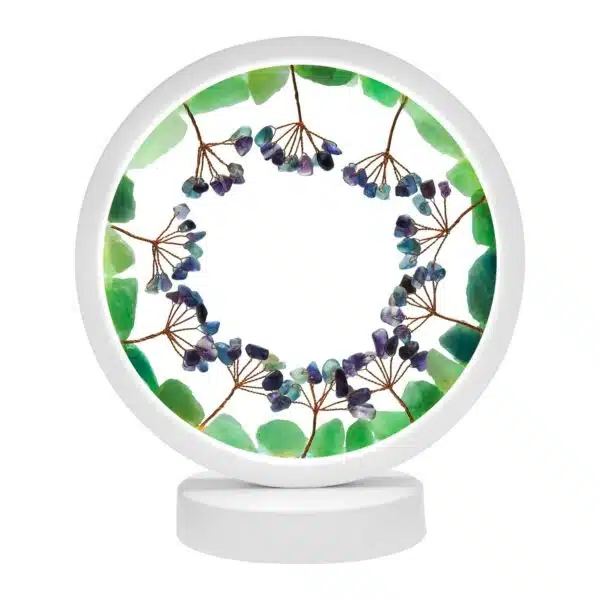 LAMPES LED EN PIERRE NATURELLES Arbre de vie - Fluorine