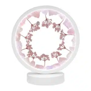 LAMPES LED EN PIERRE NATURELLES Arbre de vie - Quartz rose