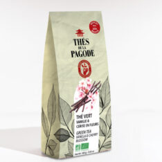 thé vert vanille fleurs de cerisier - 100g vrac - Thés de la pagode