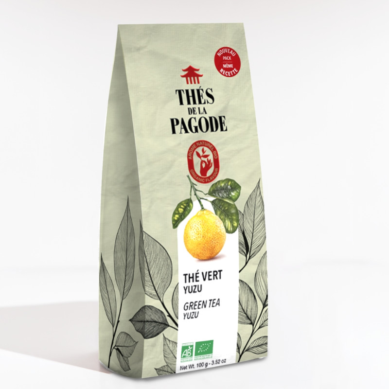 Thé vert yuzu - vrac 100g - Thés de la pagode